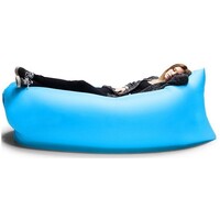 Luft-strandsofa, blå – Fang luften/Nyd Oppblåsbar liggestol